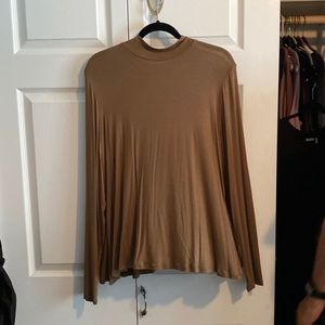 Logo by Lori Logo long sleeve mock neck tunic conag color